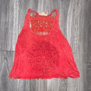 Basil & Lola Mandala Print Crochet Tank